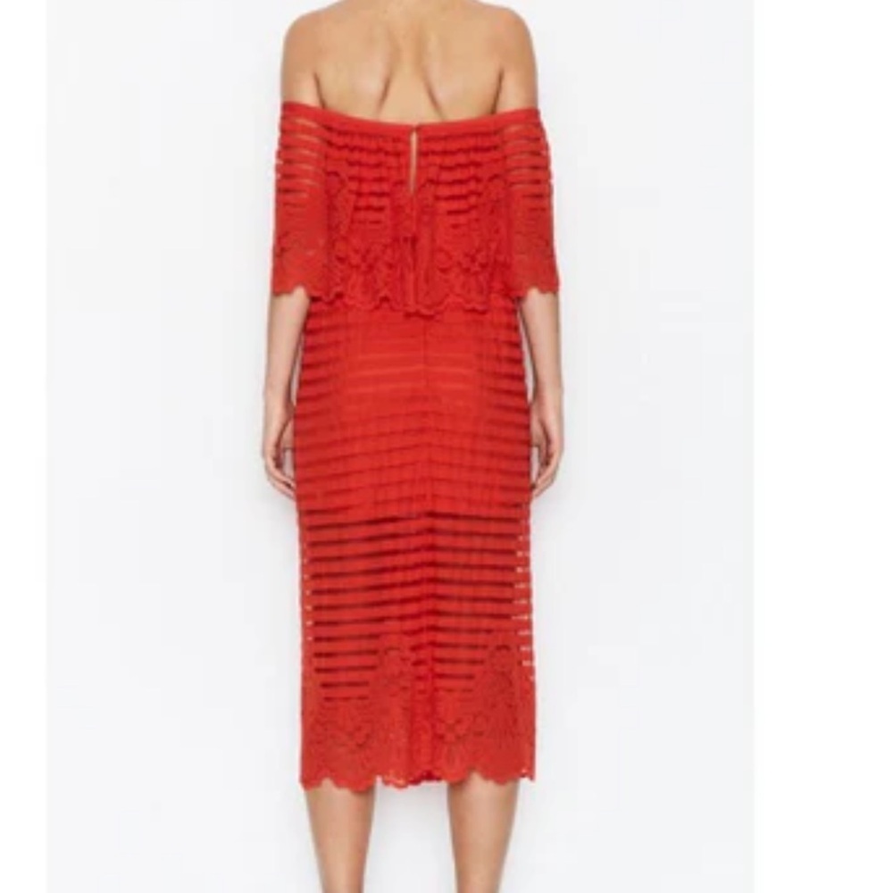 Alice McCall Elegant Red Lace Dress size XS - Picture 3 of 5